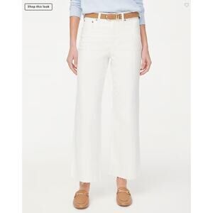 J.Crew Wide Leg Crop All-day Stretch in Seashell White - Size 25 New
